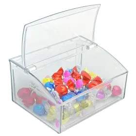B0FL41V8VF AZAR DISPLAYS Hinged Candy Damper Lid Acrylic