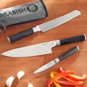 131297.04R BABISH High Carbon Steel Cutlery Knife Set Chef
