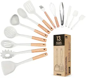 BD1-098 BADIANO Kitchen Utensils Set Silicone Cooking Heat
