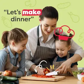 Cookingknifeset BAKETIVITY Kid Safe Knives Cooking Cutting #2