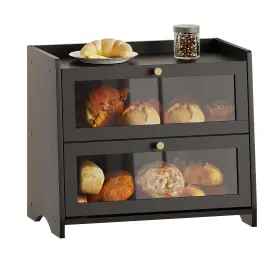 B0FLNX2TCR BAMBANG Bread Box Kitchen Countertop Storage Conta