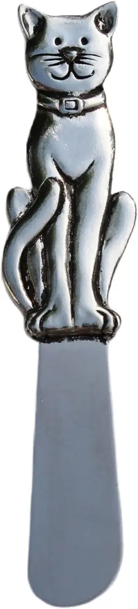 695545207214 BASIC SPIRIT Butter Spreader Knife Cat Cheese