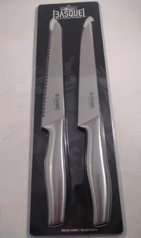 12-1054 BASQUE Bread Knife Slicer Set High Carbon Steel Box