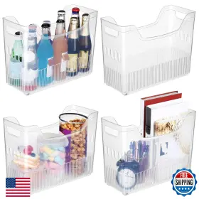 B0CJY6WD2W BEEVEER Freezer Organizer Bins Wheels Tall