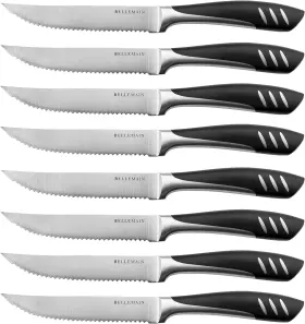 744110109672 BELLEMAIN Steak Knives Set Kitchen Knife Steel