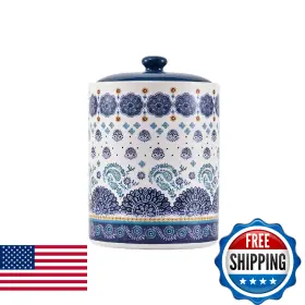 B0F13WVB47 BICO Talavera Ceramic Air Cookie Jar Holding Powd