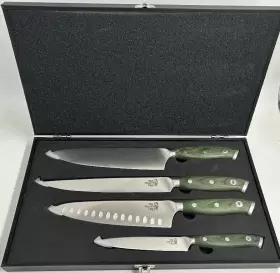 809824 BIG GREEN EGG Culinary Chef Steel Knife Set #2