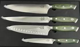 809824 BIG GREEN EGG Culinary Chef Steel Knife Set