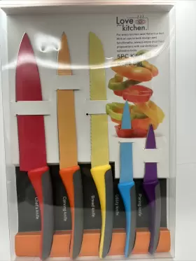 BIS5530-5 BISBELL Kitchen Knife Set Love Kitchencolorful Ect