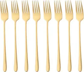 C278D BISDARUN Steel Salad Fork Set Mirror Dinner Cutlery