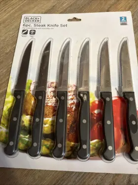 13DR2003TR BLACK DECKER Steak Knife Set Steel Triple Rivet