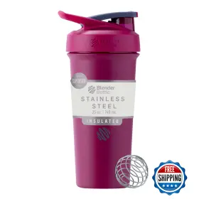 B0CJFT1JXJ BLENDERBOTTLE Sleek Insulated Steel Shaker Bottle