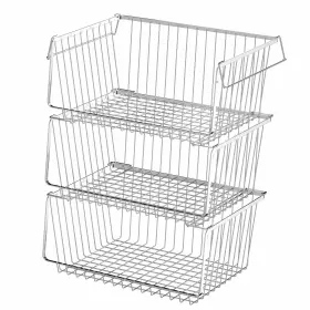 B098JC2N2J BLITZLABS Stackable Wire Storage Baskets Kitchen