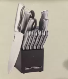 HDA601 BLOCK Hamilton Beach Wood Veneer Cutlery Set #3