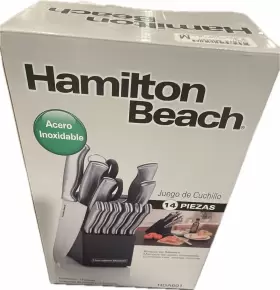 HDA601 BLOCK Hamilton Beach Wood Veneer Cutlery Set