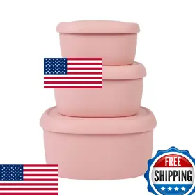 B0BD7X5QKZ BLUE GINKGO Nesting Silicone Food Storage Set