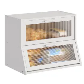 B0CR6GCLQR BMOSU Double Bread Box Kitchen Counter Loaf