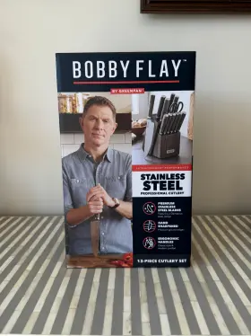 CC008689001 BOBBY FLAY GREENPAN Steel Knife Block Set