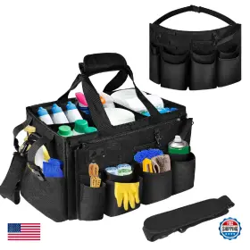 B0DD6M9Q4Y BOCZIF Cleaning Caddy Bag Organizer Tote Handle