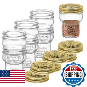 B0FN1691D1 BORMIOLI ROCCO Quattro Stagioni Glass Jars Set