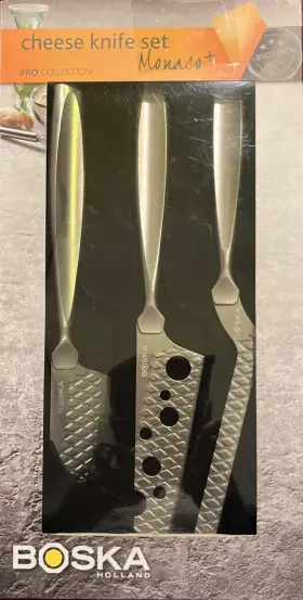 307095 BOSKA HOLLAND Monaco Pro Cheese Knife Set Steel