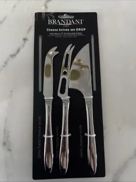 029722838823 BRANDANI Steel Cheese Knives Set