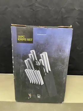 B0CQX5ZG94 KITCHEN Knife Set Wood Block Chef