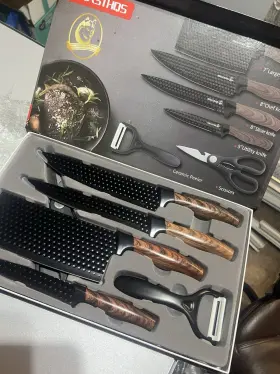 ER-009 BRASTHOS Kitchen Knife Set Cleaver Chef Slicer Utility