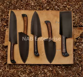 2650 BRAVOHANDICRAFTS Handmade Chef Knife Set Forged Carbon #2