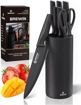 RCSD-007A BREWIN Steel Kitchen Knife Set Block