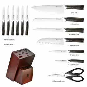 198168045657 BRODARK Kitchen Knife Set Block Food Steel #3