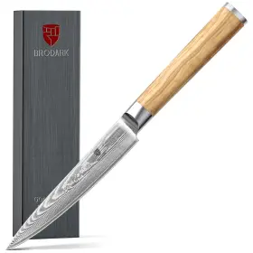 FJ-IL60606 BRODARK Paring Knife Utility Wood Handle Box