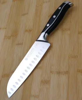NY10102 BRODARK Steel King Santoku Knife Blade Tang Handle