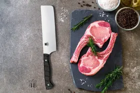 850007013066 BROOKLYN KNIFE COMPANY Cleaver Nakiri Butcher #3