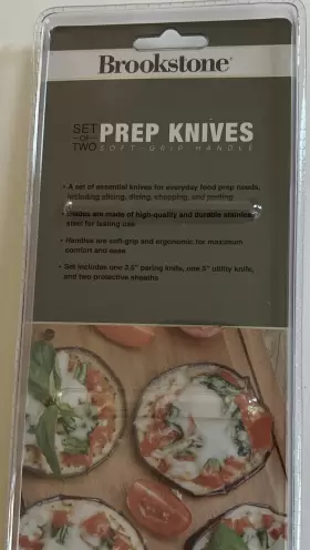 13BS2001SW BROOKSTONE Santoku Knife Set Sheaths #3