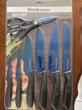 13BS7000BT BROOKSTONE Set Cutlery Sapphire Diamond
