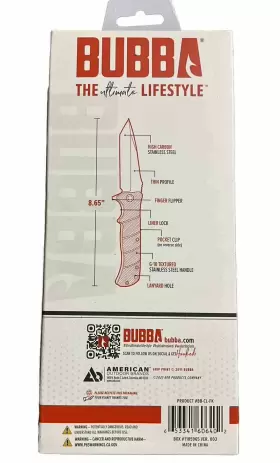 653341606402 BUBBA Blade Bbclfk Sculpin Folding Knife #2