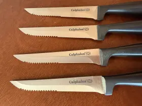 0104C CALPHALON Contemporary Serrated Steel Steak Knife Set