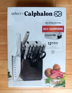 016853096473 CALPHALON Select Cutlery Set Steel Sharping