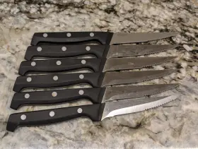 1161022 CALPHALON Classic Serrated Steak Knives Set Steel #3