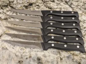 1161022 CALPHALON Classic Serrated Steak Knives Set Steel
