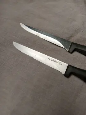 1163119 CALPHALON Steak Knife Half Serrated Blade Tang #2