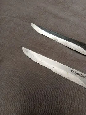 1163119 CALPHALON Steak Knife Half Serrated Blade Tang #3