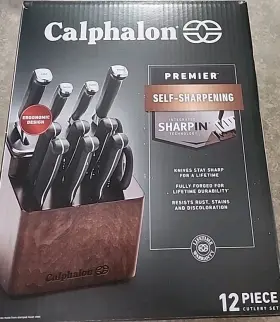 2156754 CALPHALON Premier Sharpin Knife Set Sharpening Block