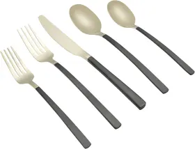 512120R CAMBRIDGE Silversmiths Beacon Flatware Set Tone