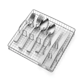 719978993381 CAMBRIDGE Silversmiths Mena Sand Flatware Set