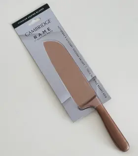 9268KC2CCL98DS CAMBRIDGE Rame Santoku Knife Titanium Coated