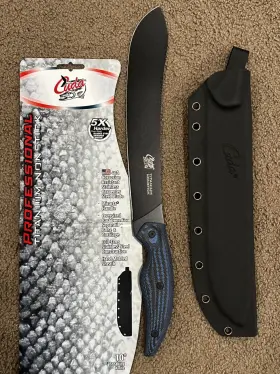 18130 CAMILLUS CUDA Breaking Butcher Knife Micarta Handle