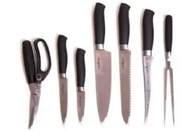 332462121598 CAMP CHEF Knife Set Steel Kitchen Cook #2