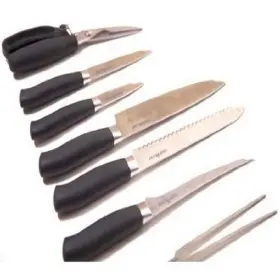 332462121598 CAMP CHEF Knife Set Steel Kitchen Cook
